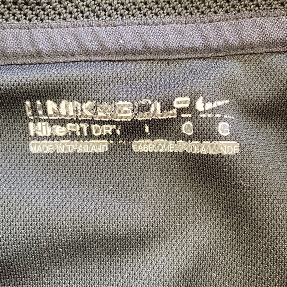 Black Polyester Nike Polo size large - Picture 5 of 8